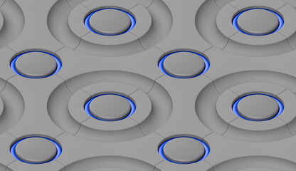 Endless gray circles.