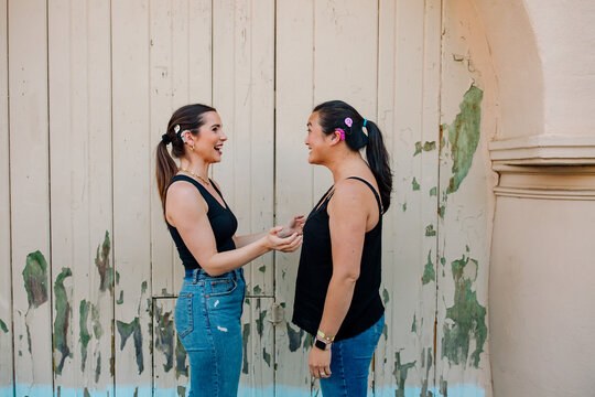 Deaf friends with cochlear implant bling