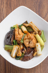 鶏肉と椎茸の煮物