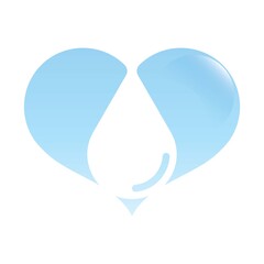 Drop logo template vector