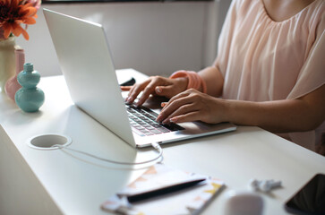 Woman Working from Home