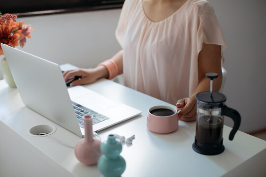Woman Working from Home