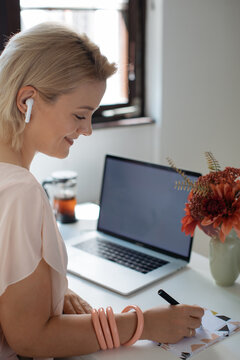 Woman Working from Home