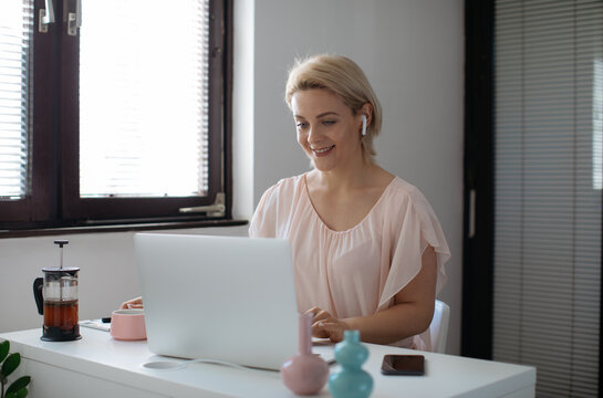 Woman Working from Home