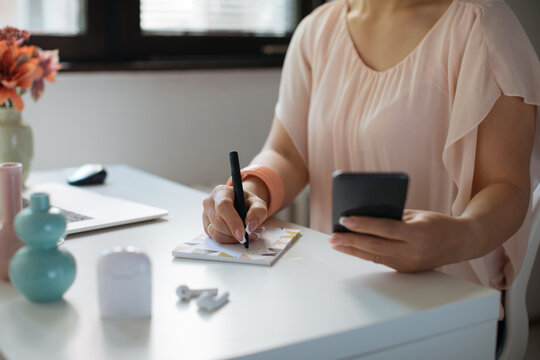 Woman Working from Home