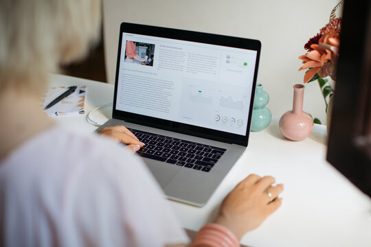Woman Working from Home