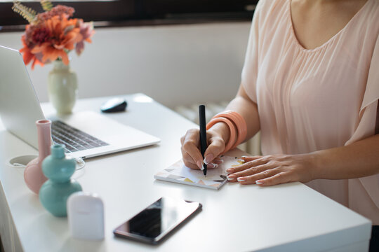 Woman Working from Home