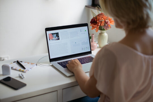 Woman Working from Home