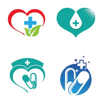 Health logo icon set