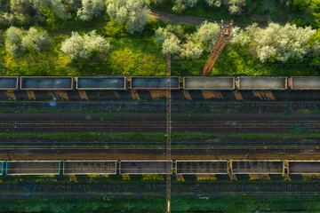 railroad rails
