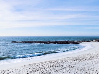Obraz premium Bean Hollow State Beach, Bay Area, California, beach in the morning