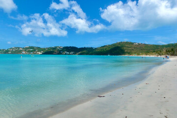 The beautiful tranquil waters of Magen's Bay St Thomas  US   Virgin Island
