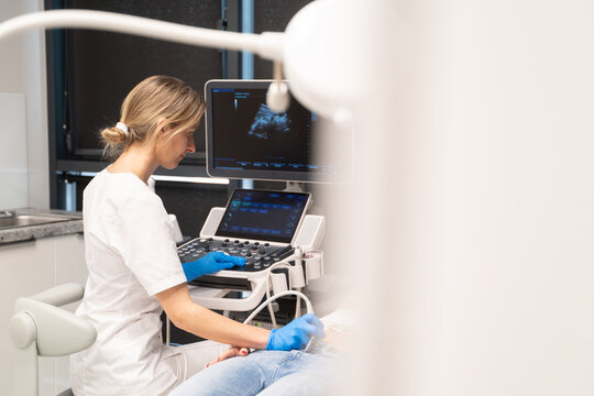 Examination Of Patient With Sonography