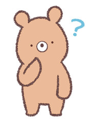 疑問のクマ