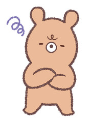 考えるクマ