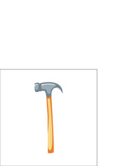 hammer wrench tool workshop logo mascot template