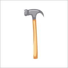 hammer wrench tool workshop logo mascot template