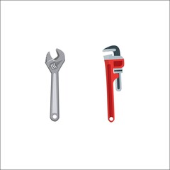 wrench tool workshop logo mascot template