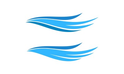 Sea wave set illustration vector design