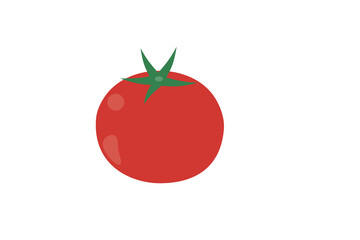 シンプルでかわいいトマトのベクターイラスト