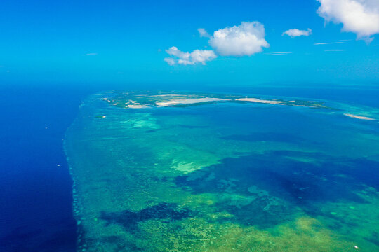 Drone footage of Olango Island near Cebu, Philippines