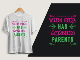 Parents day vector t shirt design.