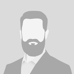 Default avatar photo placeholder icon. Grey profile picture. Business man
