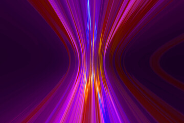 abstract colorful light purple and red motion path curved trail circular pattern with radial motion highway artificial texture.