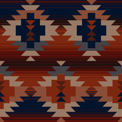 Navajo Native american pattern vector image - obrazy, fototapety, plakaty