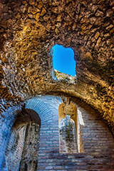 Obraz premium Ancient Stone Ruins Italica Roman City Seville Andalusia Spain