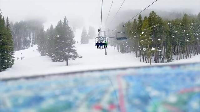 Map On Ski Lift HD Close Up