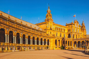 Fototapeta premium Plaza de Espana Square Seville Spain