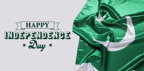 Greeting card for Independence Day of Pakistan
