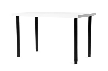 Stylish table on white background