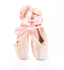 pointe shoes isolated