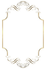 Gold metallic textured frame illustration, vintage, elegant plaque, decorative background.