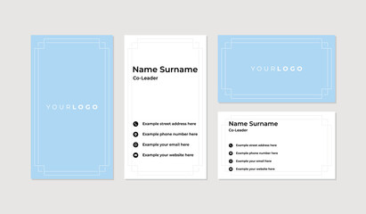 Modern and professional business card design template