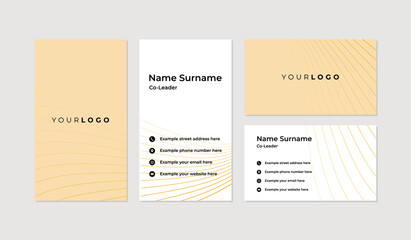 Modern and professional business card design template