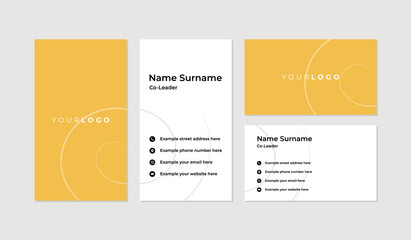 Modern and professional business card design template