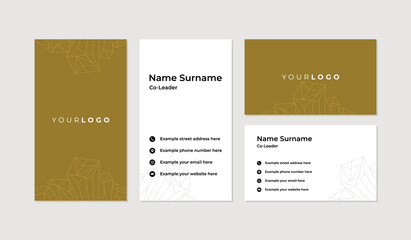 Modern and professional business card design template