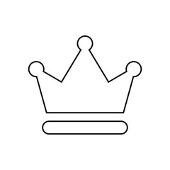 Crown vector isolated on white background