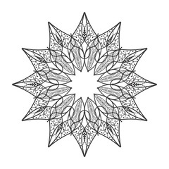 Set of mandala decorative and ornamental 