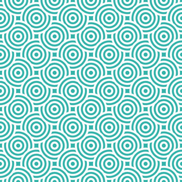 Seamless pattern vector, Circles pattern on background. © sorawat