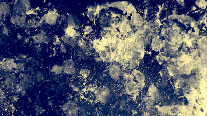 Azure Watercolor Flow. Cobalt Abstract Geometric. Texture Summer. Set Artwork. Paint Fluid. Design Artistic. Art Trendy. Splash Shape. Grunge Template