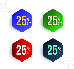 25 Percent Off - Triangle Price Tag