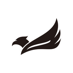 falcon logo vector icon design