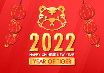 Fototapeta na wymiar Tiger cartoon vector. Happy chinese new year. Year of Tiger.
