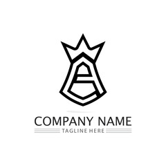 A Letter Logo Template font and letter logo design vector identity for business and corporate