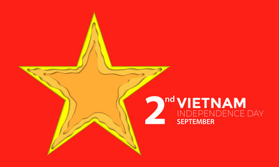 Vietnam Independence Day Star Paper
