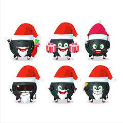 Fototapeta premium Santa Claus emoticons with witch cauldron cartoon character